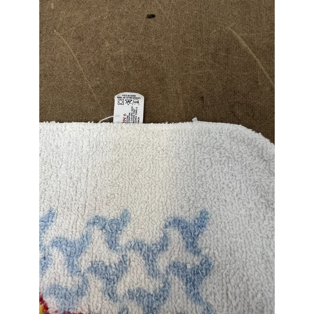 Vintage Disney Aladdin Genie Face Towel Washcloth Cannon Terry Cloth USA Bath